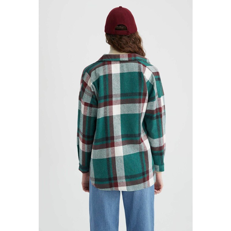 DEFACTO Flannel Long Sleeve Shirt