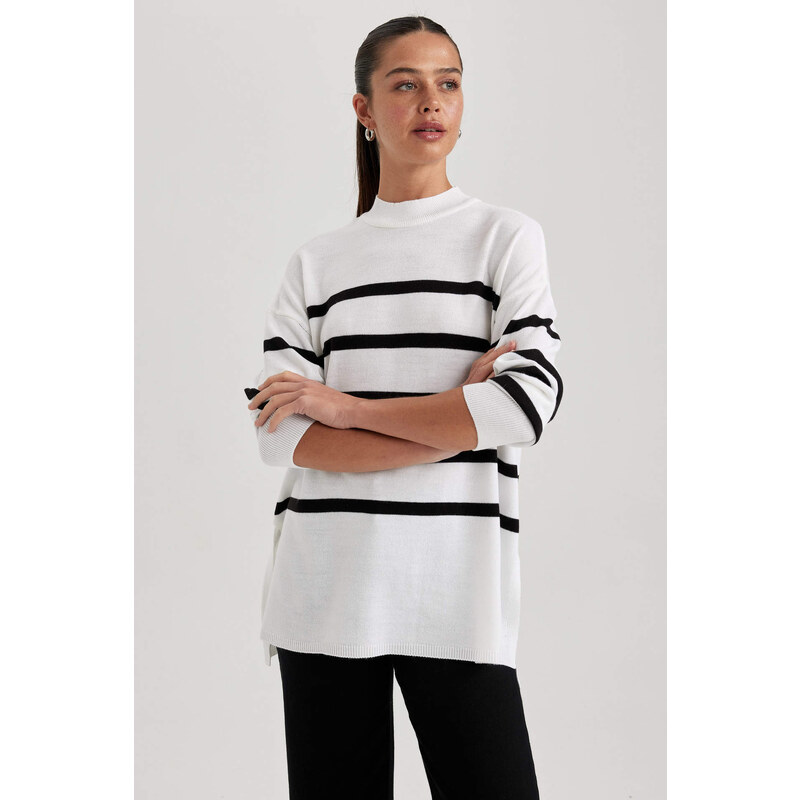 DEFACTO Relax Fit Crew Neck Tunic