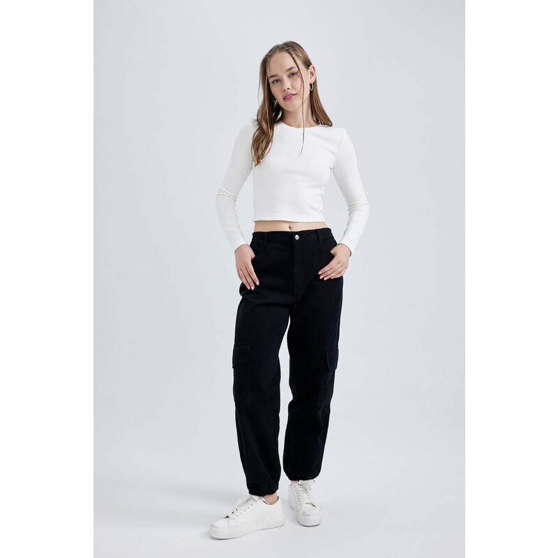 DEFACTO Cargo Jogger Wowen Fabrics Pants