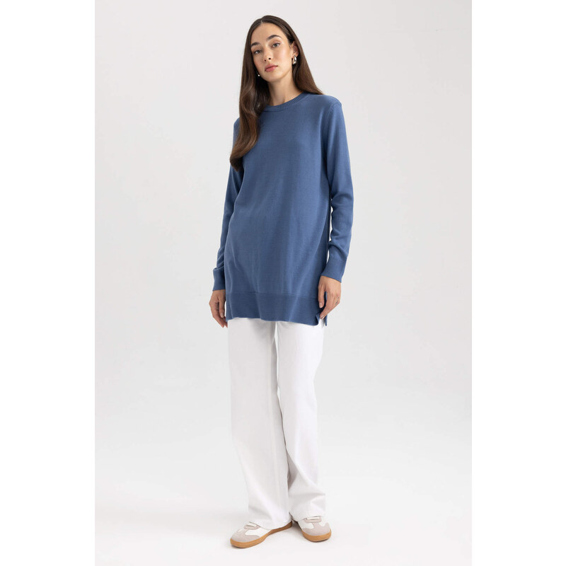 DEFACTO Regular Fit Crew Neck Tunic