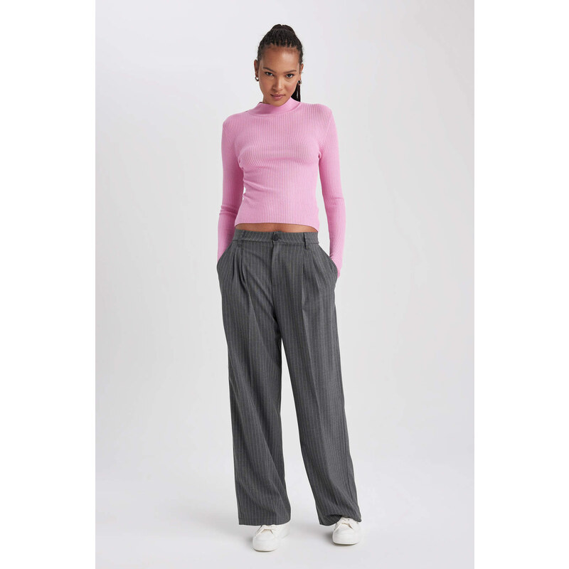 DEFACTO Wide Leg Double Pocket Striped Pants