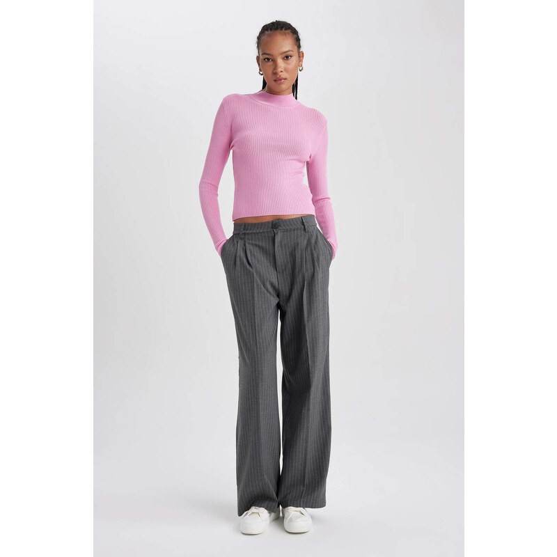 DEFACTO Wide Leg Double Pocket Striped Pants