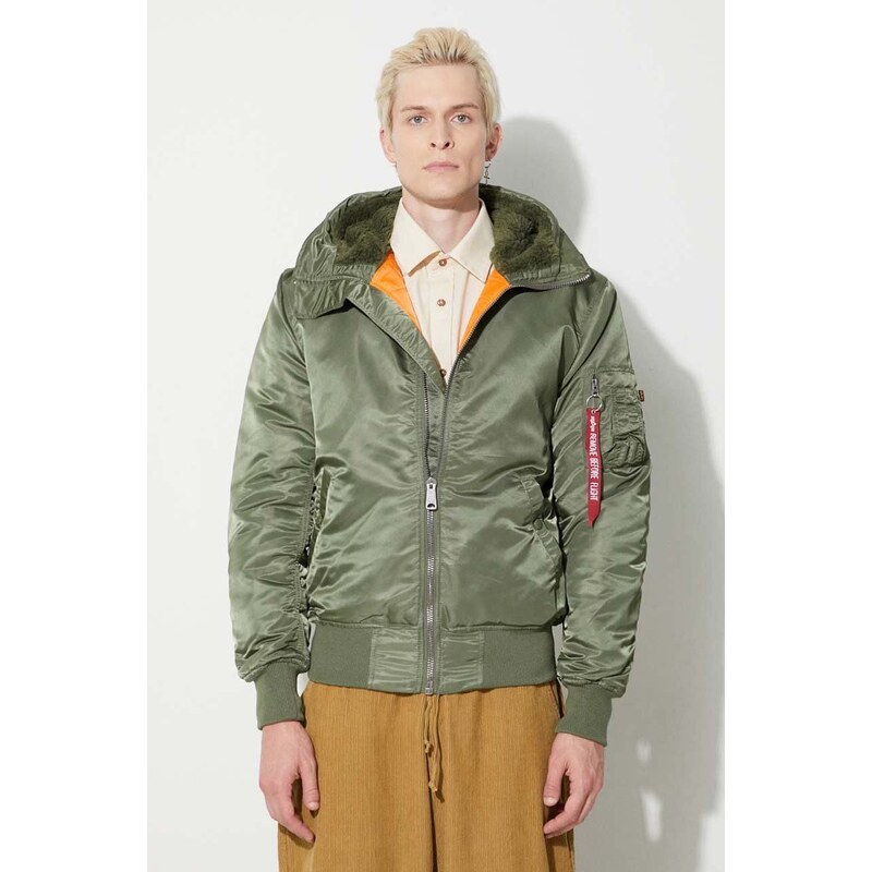 Bunda Alpha Industries MA-1 pánská, zelená barva, zimní, 158104.01