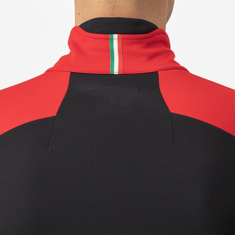 Castelli - zateplená bunda entrata red/black light black