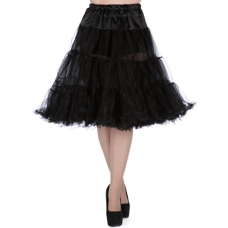 Lady Vintage Retro Spodnička černá 68 cm Velikost: S