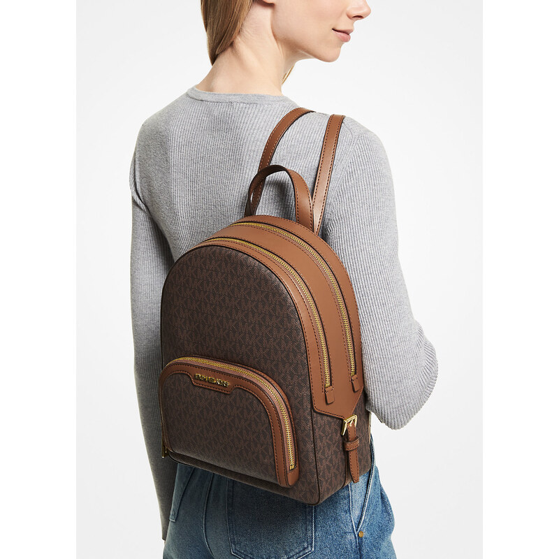 Michael Kors Jaycee Medium Logo Backpack Brown