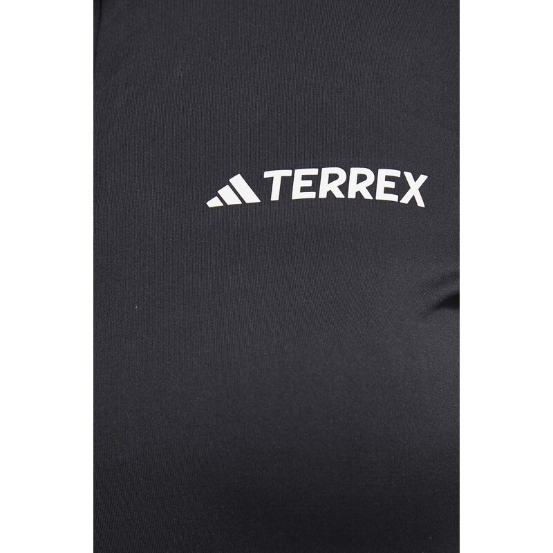 Sportovní mikina adidas TERREX Xperior černá barva, s potiskem