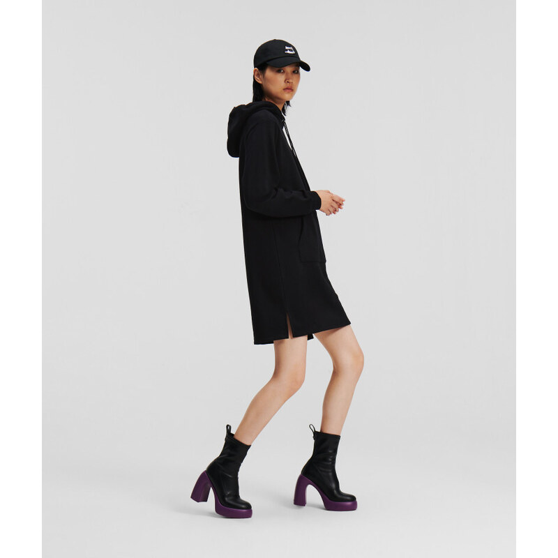 ŠATY KARL LAGERFELD IKONIK 2.0 HOODED DRESS