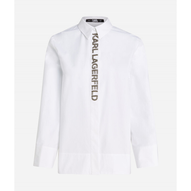 KOŠILE KARL LAGERFELD EMBELLISHED PLACKET SHIRT