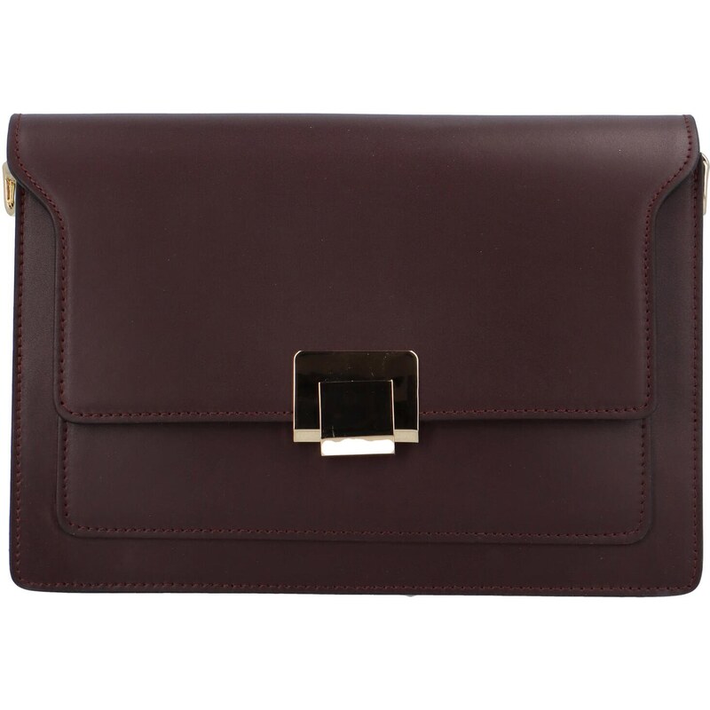 Delami Vera Pelle Dámská kožená crossbody bordo - Delami Lilly vínová 86301139
