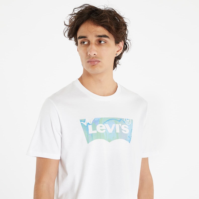 Pánské tričko Levi's  Graphic Crewneck Tee White