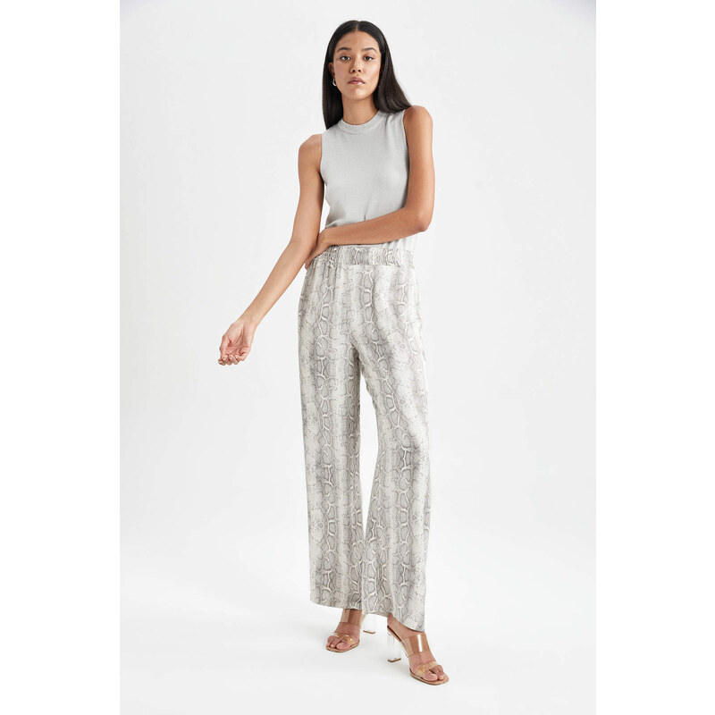 DEFACTO Wide Leg Wide Leg With Pockets Satin Pants