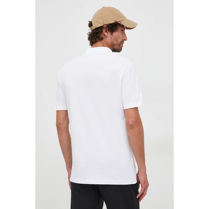 Polo tričko Lacoste bílá barva