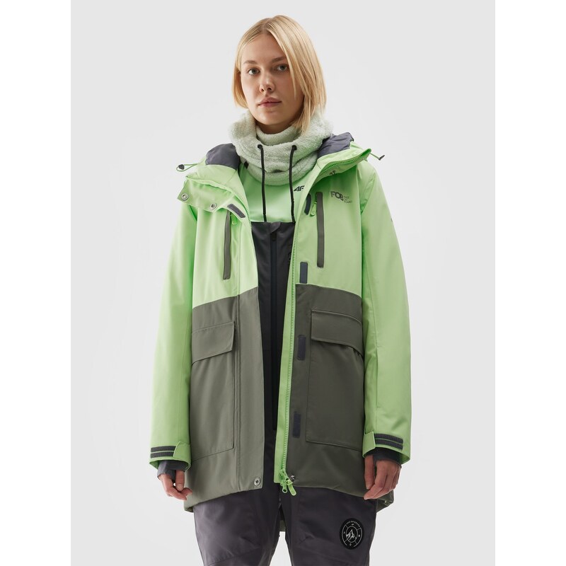 4F Dámská snowboardová bunda membrána 15000 - zelená