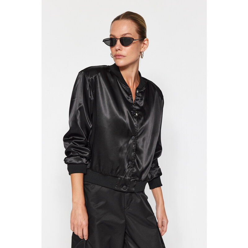 Trendyol Black Oversize Jacket Coat