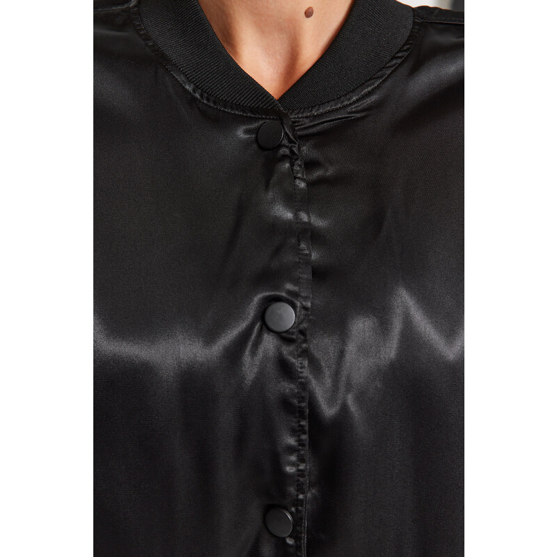 Trendyol Black Oversize Jacket Coat