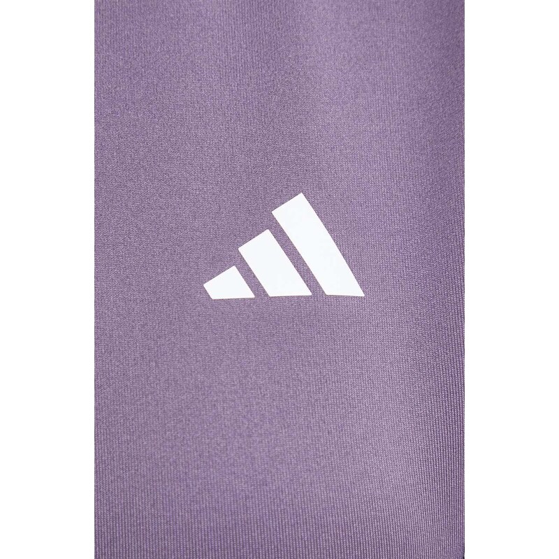 Tréninková mikina adidas Performance Hyperglam fialová barva, s potiskem
