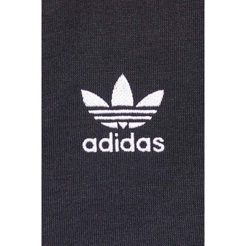 Mikina adidas Originals pánská, černá barva, hladká