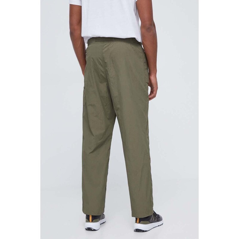 Kalhoty adidas Originals pánské, zelená barva, jednoduché
