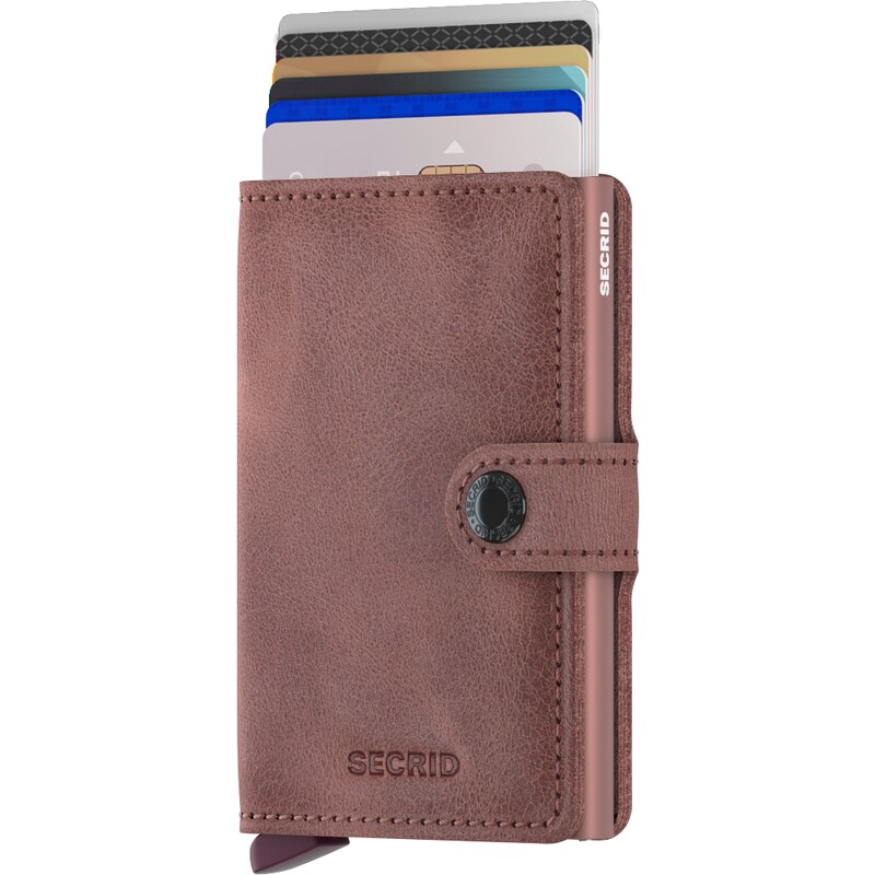 Kožená peněženka SECRID Miniwallet Vintage Mauve růžová