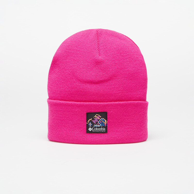 Čepice Columbia City Trek Heavyweight Beanie Fuchsia Fizz/ Heritage Patch