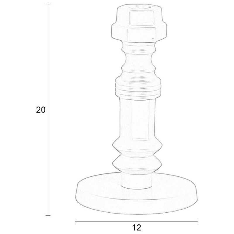 Oranžový kovový svícen ZUIVER TOTEM S