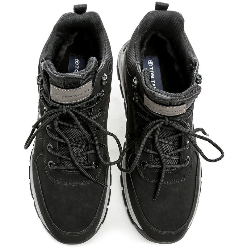 Tom Tailor 4280310011 černé pánské zimní boty
