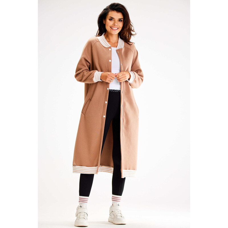 Awama Womans Sweatshirt A612 Beige