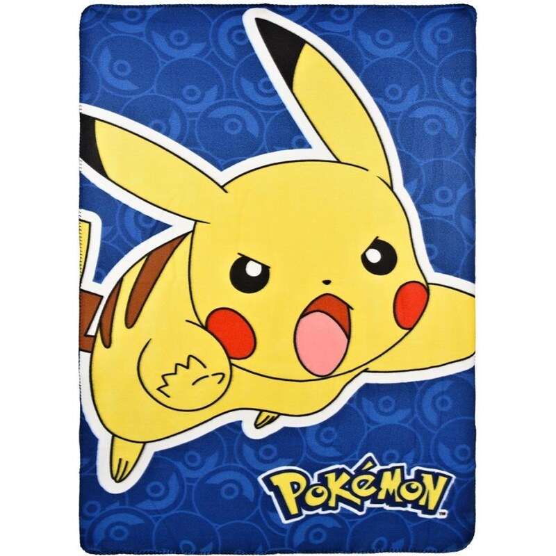 SunCity Fleecová deka Pokémon Pikachu - 100 x 150 cm