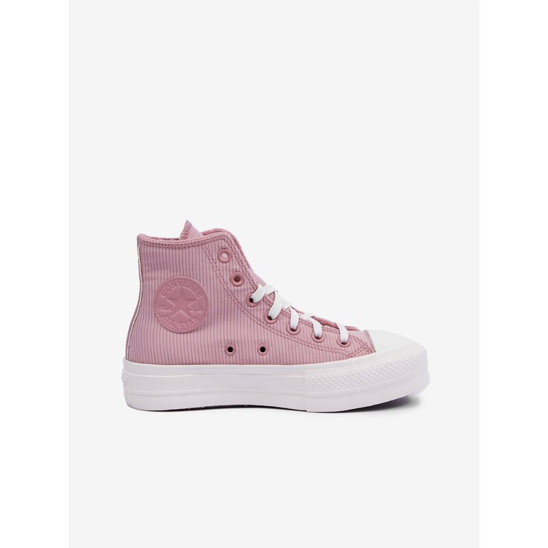 Růžové dámské pruhované kotníkové tenisky Converse Chuck Taylor - Dámské