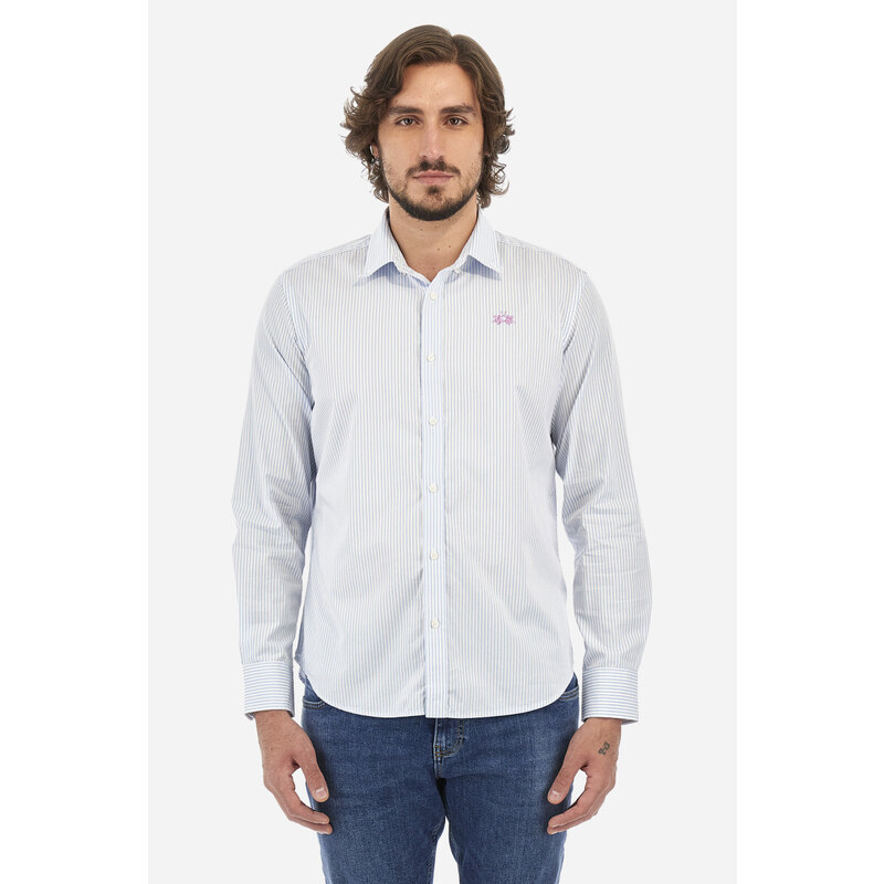 KOŠILE LA MARTINA MAN L/S SHIRT STRIPED POPLIN