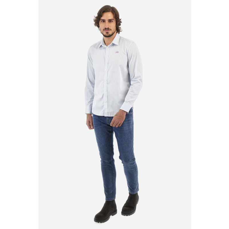 KOŠILE LA MARTINA MAN L/S SHIRT STRIPED POPLIN