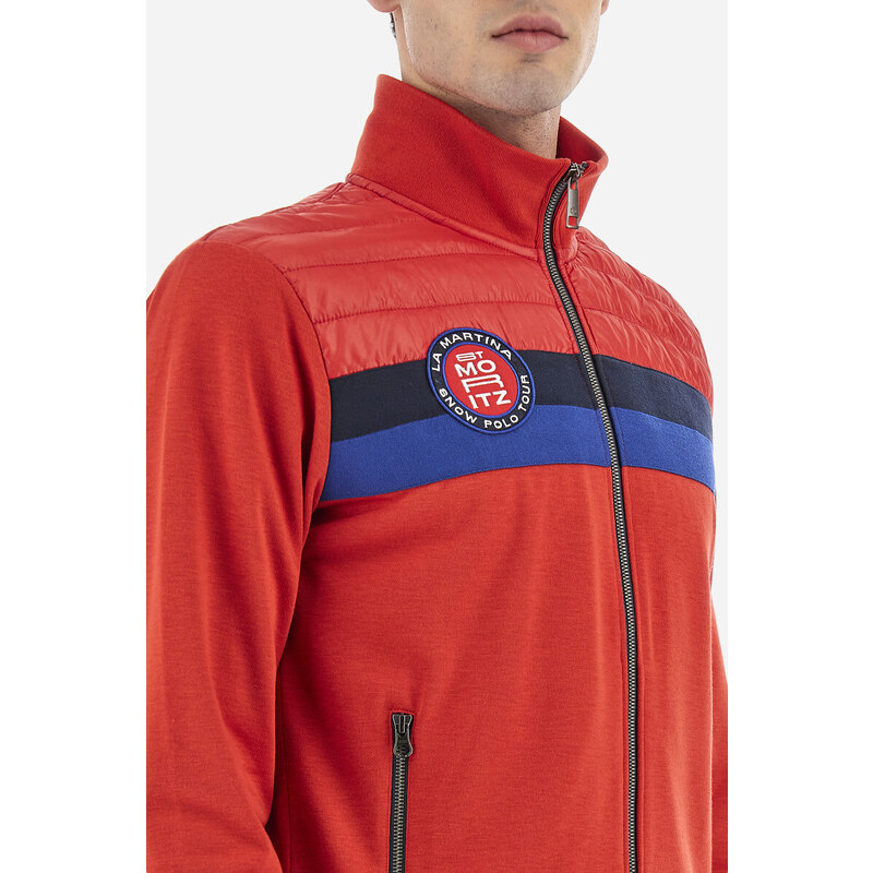 MIKINA LA MARTINA MAN FULL ZIP FELECE INTERLOCK