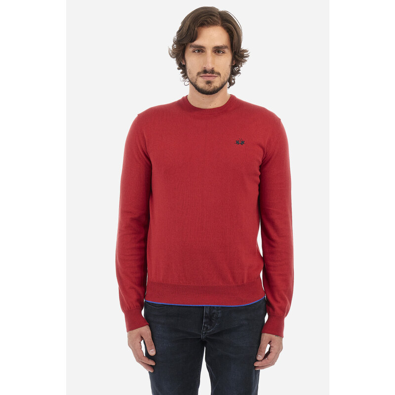 SVETR LA MARTINA MAN SWEATER COTTON WOOL BLEND