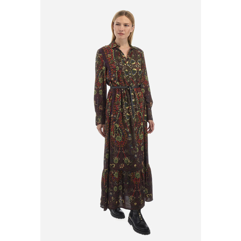 ŠATY LA MARTINA WOMAN DRESS L/S PRINTED VISCOS