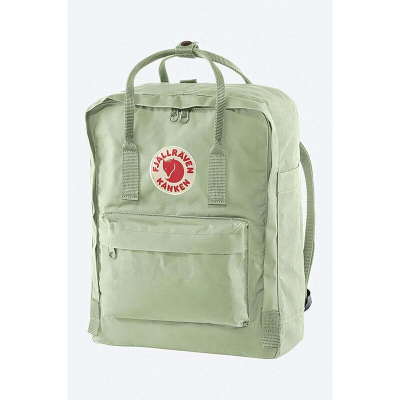 Batoh Fjallraven Kanken zelená barva, velký, s aplikací, F23510.600-600