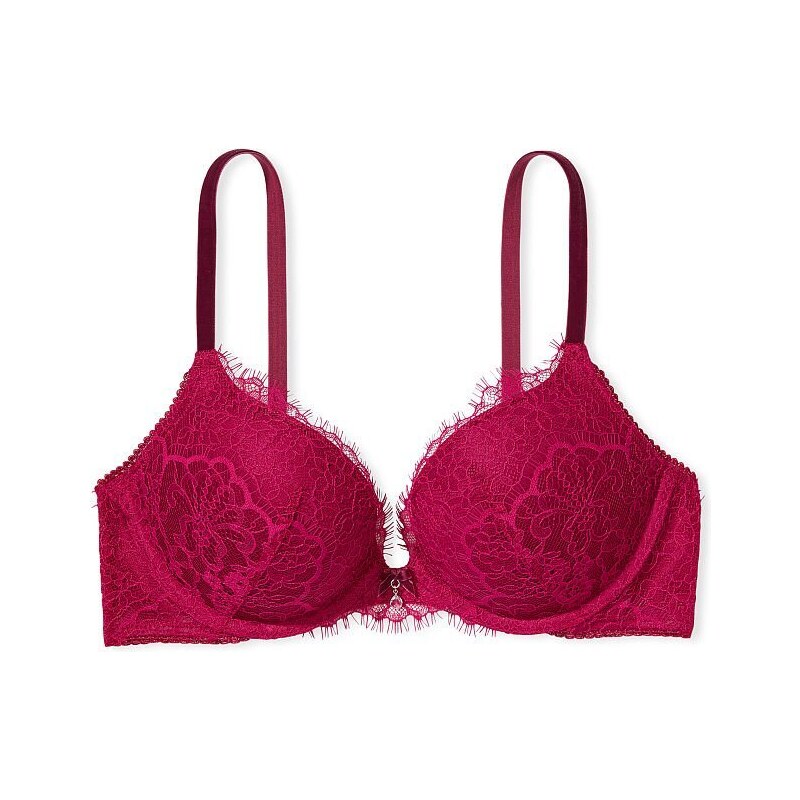 Victoria's Secret Push Up Podprsenka s krajkou a sametem