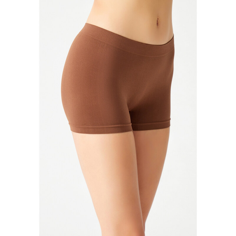 LOS OJOS Brown Seamless Boxer Briefs