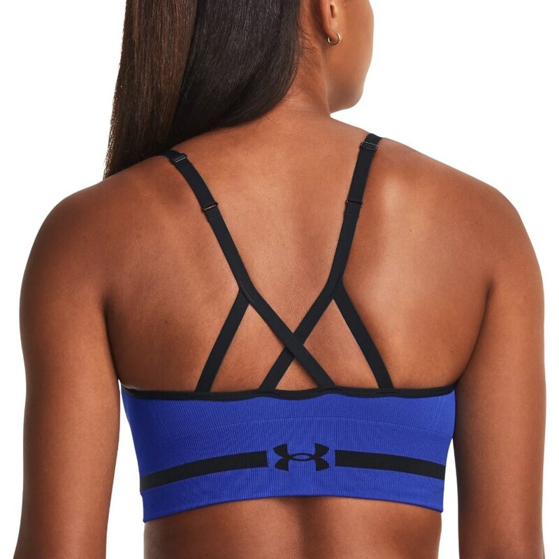 Podprsenka Under Armour UA Seamless Low Long Bra-BLU 1357719-400