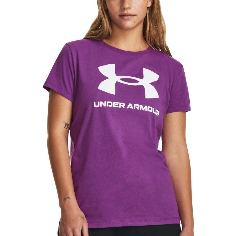 Triko Under Armour UA W SPORTSTYLE LOGO SS-PPL 1356305-580