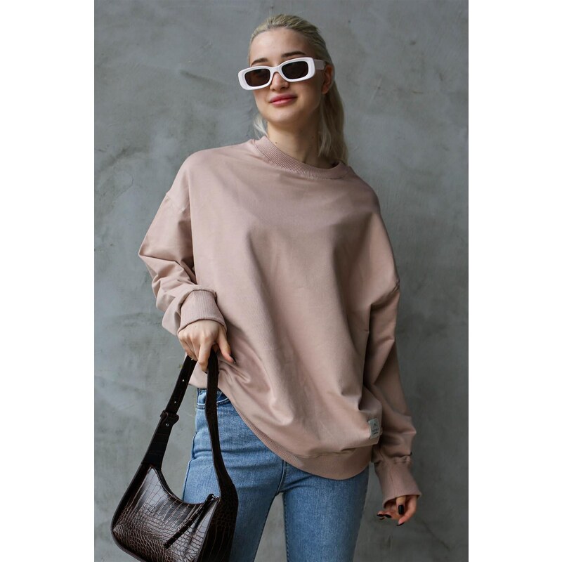 Madmext Powder Women's Basic Oversize Sweatshirt