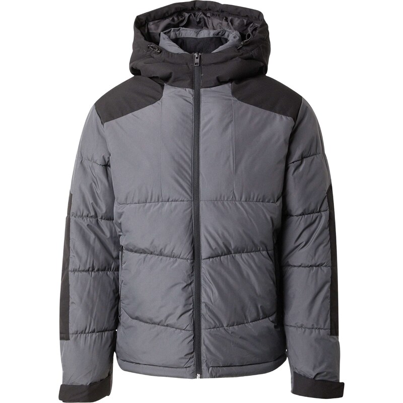 JACK & JONES Zimní bunda JCOOtis čedičová šedá / černá