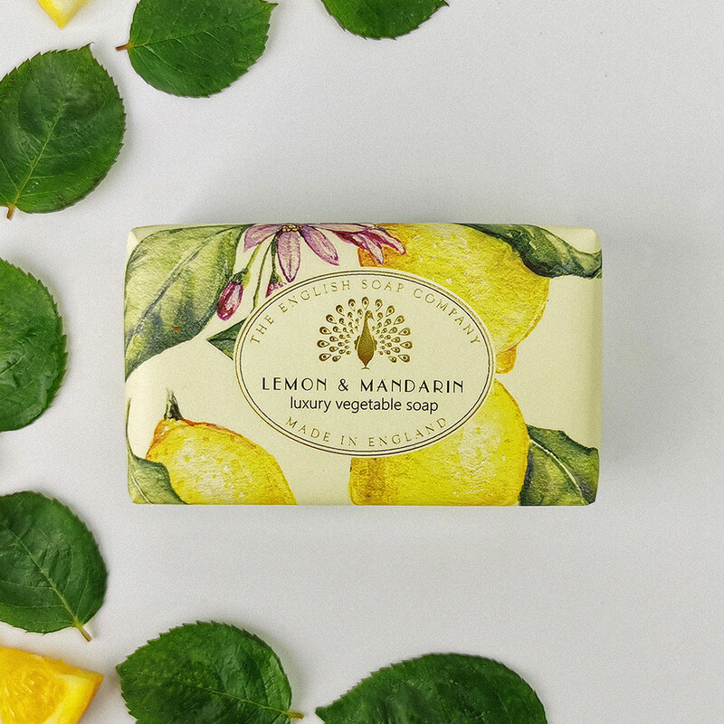 English Soap Company Tuhé mýdlo - Citron & Mandarinka, 190g