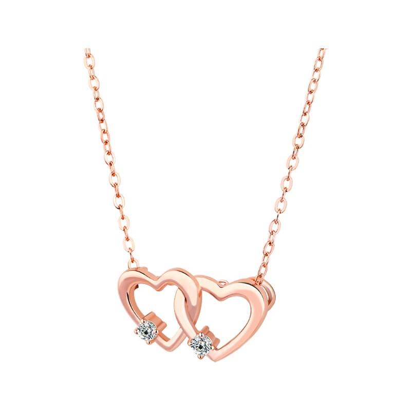 MAJYA Stříbrný přívěsek s řetízkem DARCY rose 10300 86260257