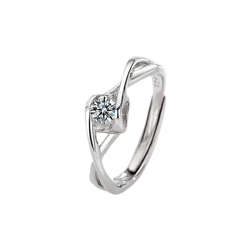 MAJYA Stříbrný nastavitelný prsten AFRODITA s kamínkem 10341