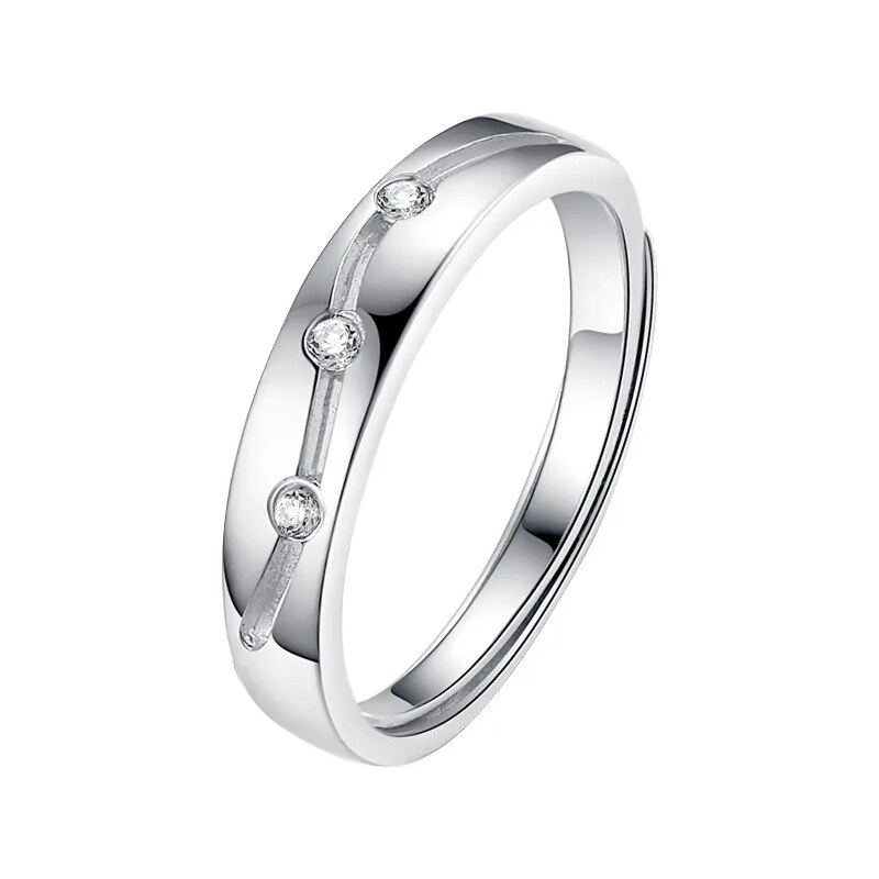 MAJYA Stříbrný nastavitelný prsten s kamínkem SARAH 10362