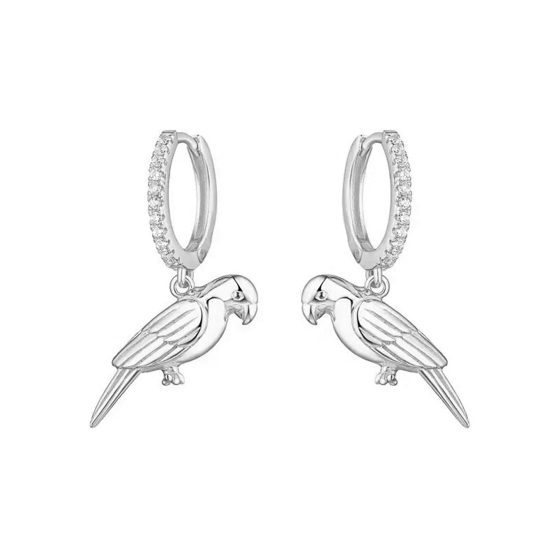 MAJYA Stříbrné náušnice PARROT 10399