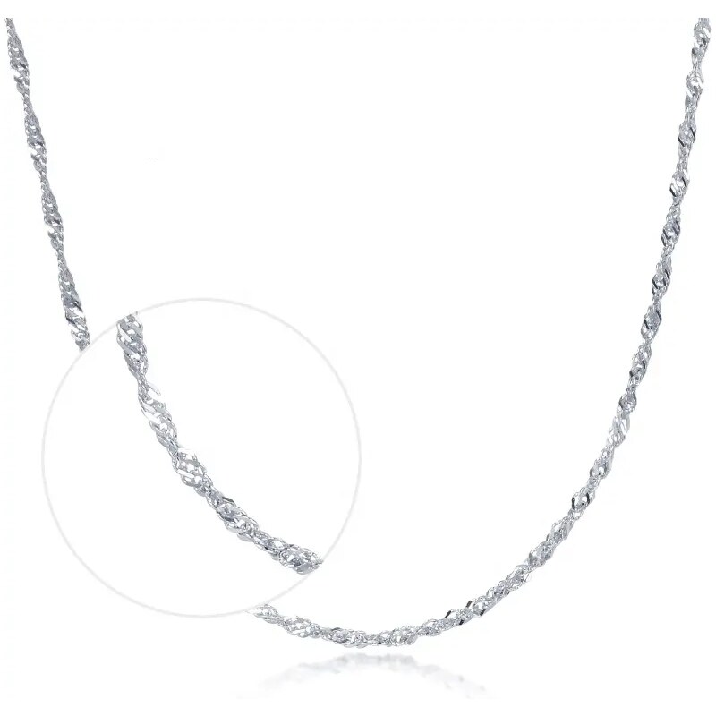 MAJYA Stříbrný řetízek MARCO 45 + 4 cm 10551 86260513