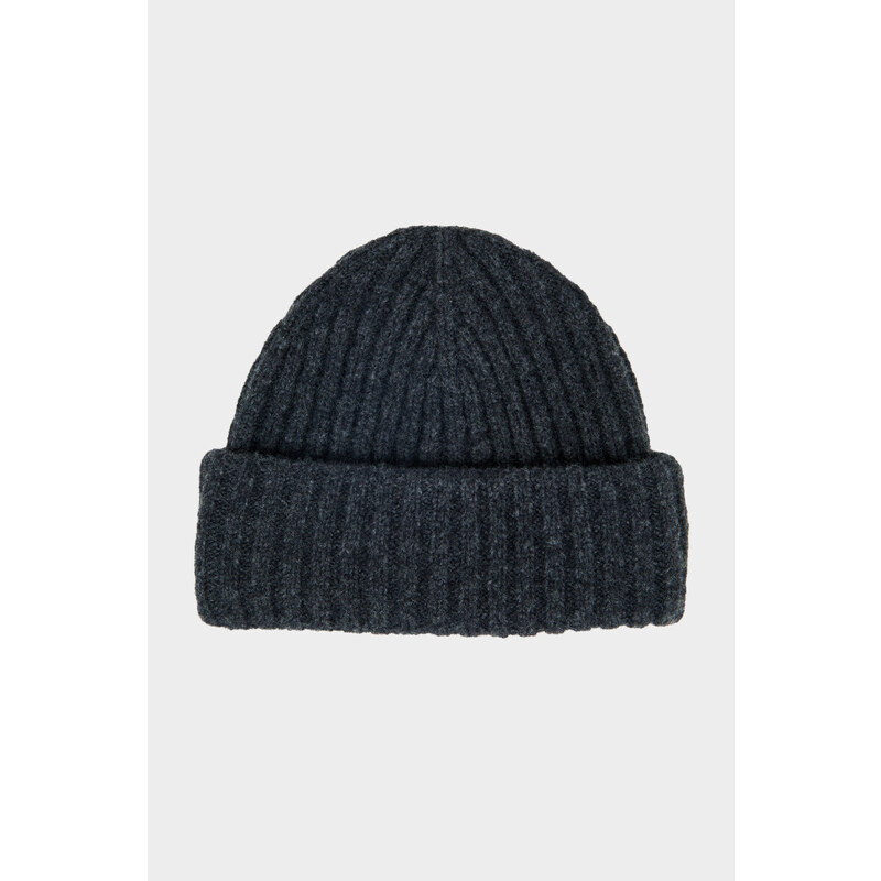 ČEPICE GANT RIBBED BEANIE šedá None