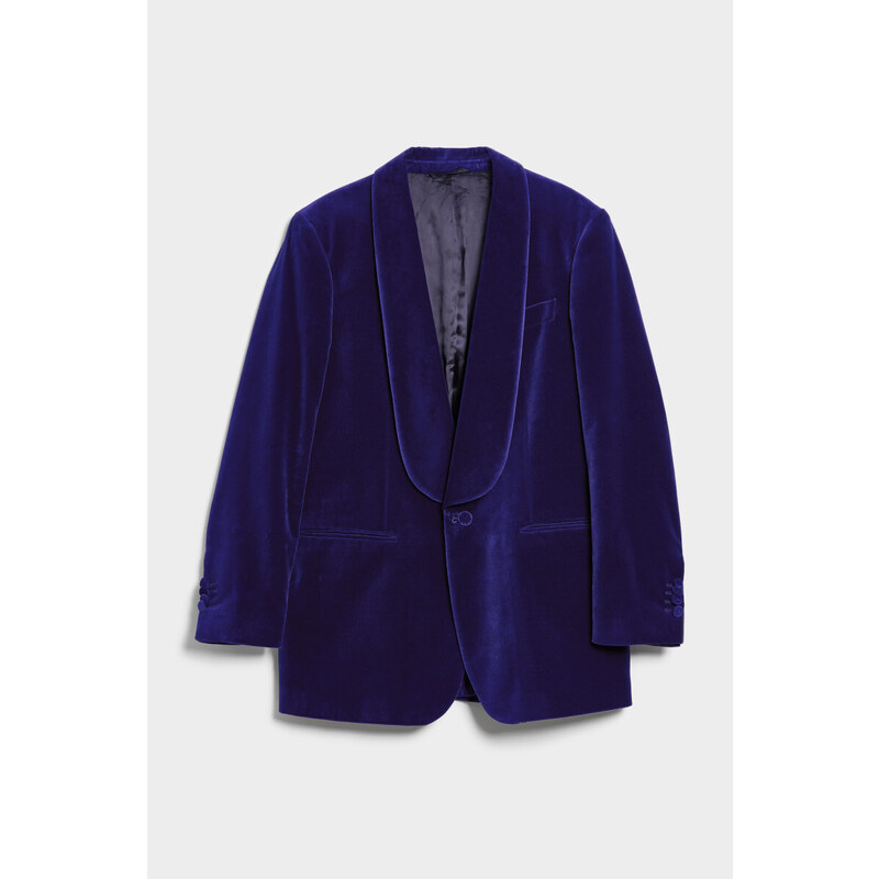 BLEJZR GANT VELVET SUIT UNISEX BLAZER modrá 46